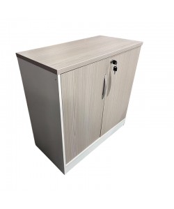 Ντουλάπι γραφείου Armadi pakoworld σε γκρι-λευκή απόχρωση 80x40x80εκ