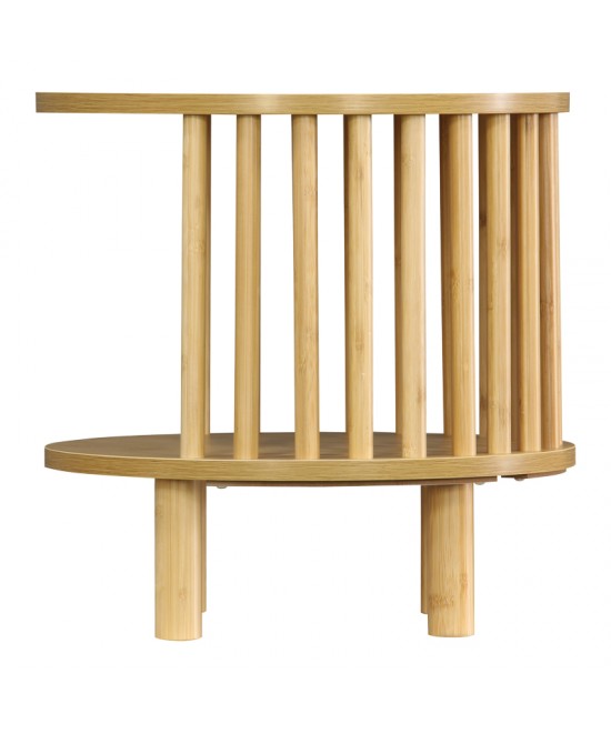 Κομοδίνο Nodial pakoworld MDF/Bamboo σε φυσική απόχρωση Φ40x40εκ Κομοδίνο Nodial pakoworld MDF/Bamboo σε φυσική απόχρωση Φ40x40εκ