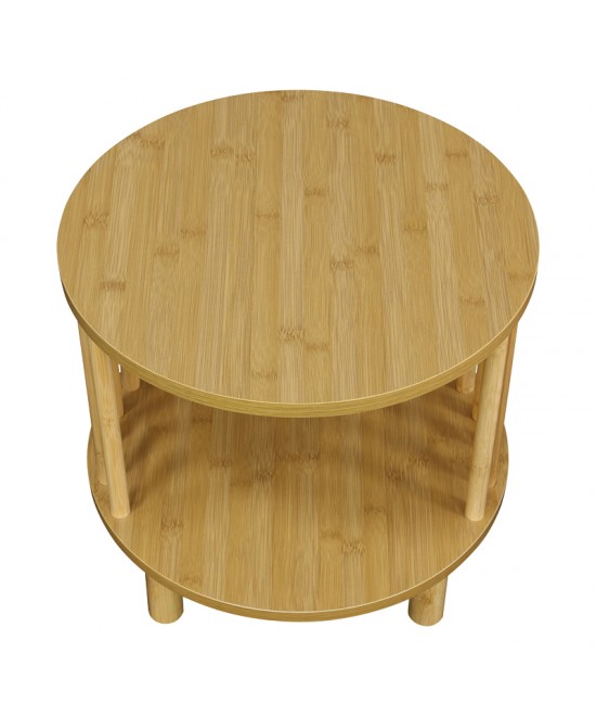 Κομοδίνο Nodial pakoworld MDF/Bamboo σε φυσική απόχρωση Φ40x40εκ Κομοδίνο Nodial pakoworld MDF/Bamboo σε φυσική απόχρωση Φ40x40εκ