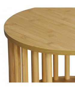 Κομοδίνο Nodial pakoworld MDF/Bamboo σε φυσική απόχρωση Φ40x40εκ Κομοδίνο Nodial pakoworld MDF/Bamboo σε φυσική απόχρωση Φ40x40εκ