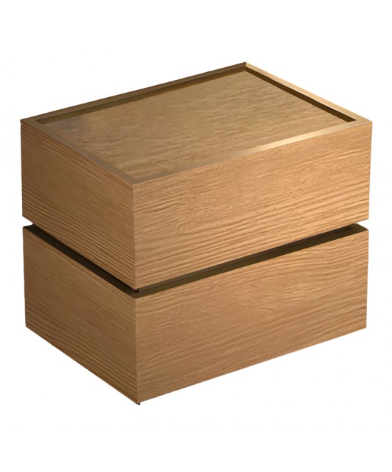 Κομοδίνο Sonlen pakoworld mdf σε oak απόχρωση 60x40x44.5εκ