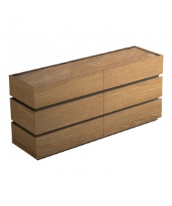 Συρταριέρα Sonlen pakoworld mdf σε oak απόχρωση 120x40x72εκ