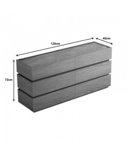 Συρταριέρα Sonlen pakoworld mdf σε oak απόχρωση 120x40x72εκ Συρταριέρα Sonlen pakoworld mdf σε oak απόχρωση 120x40x72εκ