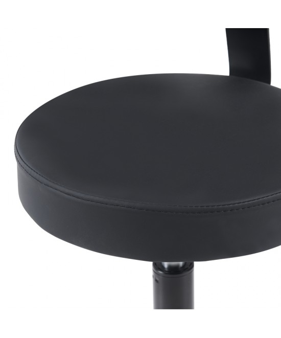 Καρέκλα γραφείου τροχήλατη Mafeshi  pakoworld pu σε μαύρη απόχρωση 45x44x70-82εκ