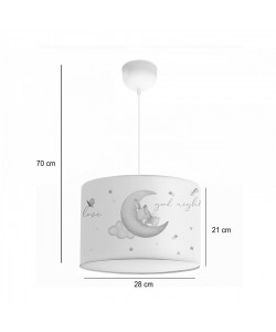 Παιδικό φωτιστικό οροφής Gary pakoworld πολύχρωμο-λευκό Φ24x21εκ