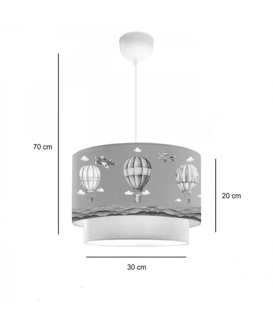 Παιδικό φωτιστικό οροφής Balon pakoworld σε πράσιινο-κρέμα απόχρωση Φ30x20εκ Παιδικό φωτιστικό οροφής Balon pakoworld σε πράσιινο-κρέμα απόχρωση Φ30x20εκ