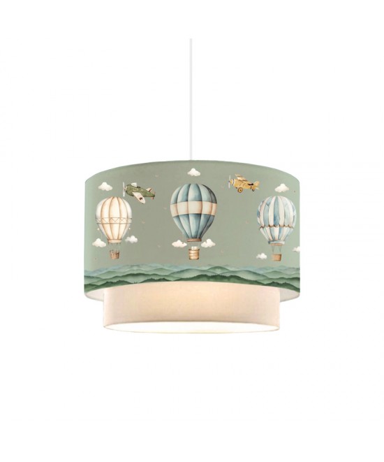 Παιδικό φωτιστικό οροφής Balon pakoworld σε πράσιινο-κρέμα απόχρωση Φ30x20εκ Παιδικό φωτιστικό οροφής Balon pakoworld σε πράσιινο-κρέμα απόχρωση Φ30x20εκ