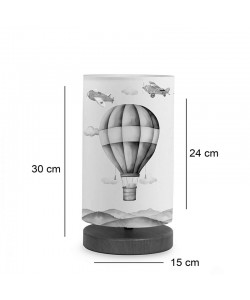 Παιδικό επιτραπέζιο φωτιστικό Balon pakoworld πολύχρωμο Φ15x30εκ
