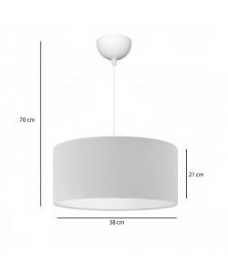 Φωτιστικό οροφής μονόφωτο PWL-1091 pakoworld Ε27 σε κρέμα απόχρωση Φ38x21εκ