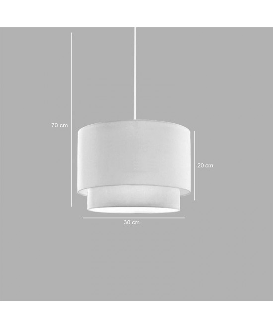 Φωτιστικό οροφής Tachi pakoworld Ε27 σε κρέμα απόχρωση Φ30x20εκ