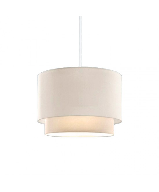 Φωτιστικό οροφής Tachi pakoworld Ε27 σε κρέμα απόχρωση Φ30x20εκ