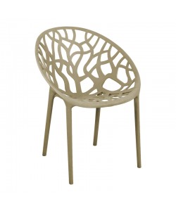 Πολυθρόνα Daren pakoworld pp σε cappuccino απόχρωση 59x60x79,5εκ