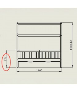 Παιδικό κρεβάτι Bendina τ.Montessori με συρτάρι pakoworld ξύλο πεύκου σε φυσική απόχρωση 70x140εκ