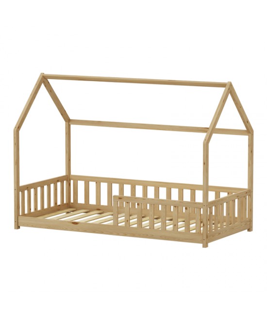 Παιδικό κρεβάτι Callan τ.Montessori με κιγκλίδωμα pakoworld ξύλο πεύκου σε φυσική απόχρωση 90x190εκ Παιδικό κρεβάτι Callan τ.Montessori με κιγκλίδωμα pakoworld ξύλο πεύκου σε φυσική απόχρωση 90x190εκ