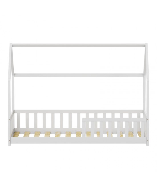 Παιδικό κρεβάτι Callan τ.Montessori με κιγκλίδωμα pakoworld ξύλο πεύκου σε λευκή απόχρωση 90x190εκ Παιδικό κρεβάτι Callan τ.Montessori με κιγκλίδωμα pakoworld ξύλο πεύκου σε λευκή απόχρωση 90x190εκ