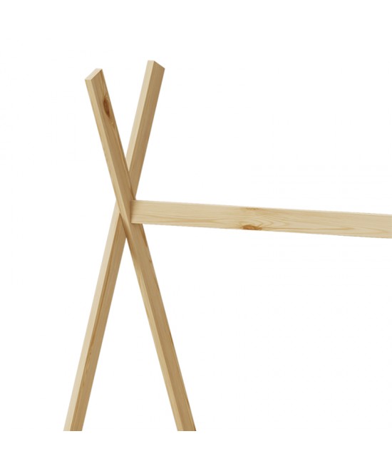 Παιδικό κρεβάτι Lalitto τ.Montessori με 2 συρτάρια τ.Montessori  pakoworld ξύλο πεύκου σε φυσική απόχρωση 90x190εκ