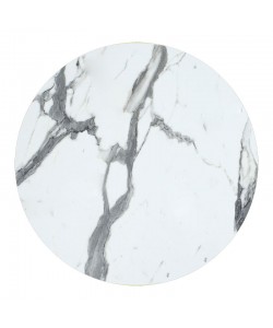 Επιφάνεια τραπεζιού Melody pakoworld HPL λευκό μαρμάρου 60x60εκ πάχους 12mm
