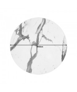 Επιφάνεια τραπεζιού Melody pakoworld HPL λευκό μαρμάρου 60x60εκ πάχους 12mm