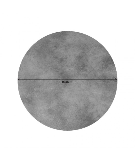 Επιφάνεια τραπεζιού Inspire pakoworld HPL γκρι cement 60x60εκ πάχους 12mm