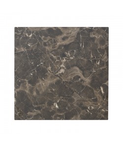 Επιφάνεια τραπεζιού Vergia pakoworld HPL σε ανθρακί όψης μαρμάρου 60x60εκ πάχους 12mm