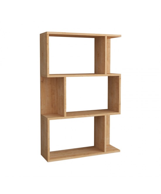 Βιβλιοθήκη Kadu pakoworld σε oak απόχρωση 72x22x108εκ Βιβλιοθήκη Kadu pakoworld σε oak απόχρωση 72x22x108εκ