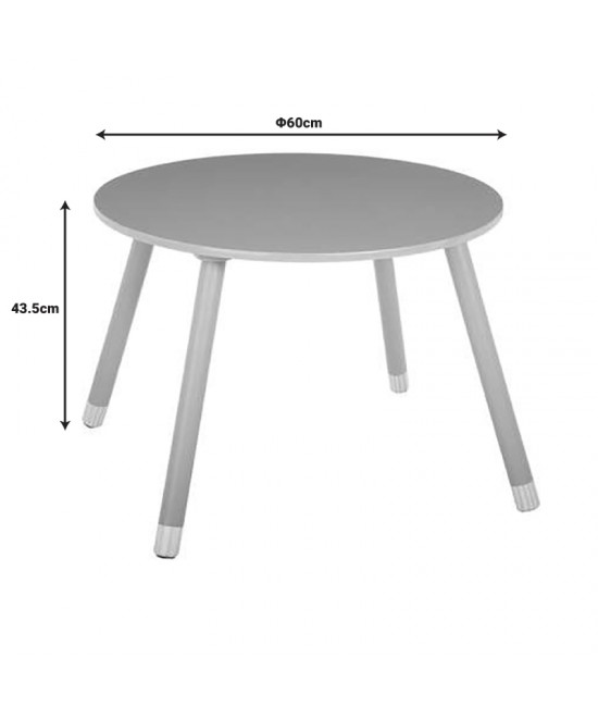 Παιδικό τραπεζάκι Playful pakoworld γκρι-φυσικό Φ60x43.5εκ Παιδικό τραπεζάκι Playful pakoworld γκρι-φυσικό Φ60x43.5εκ