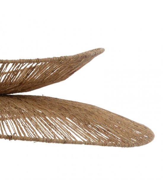 Φωτιστικό οροφής Nestor pakoworld Ε27 σε φυσική απόχρωση Φ58x9εκ