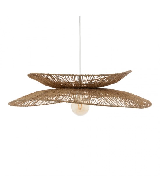 Φωτιστικό οροφής Nestor pakoworld Ε27 σε φυσική απόχρωση Φ58x9εκ