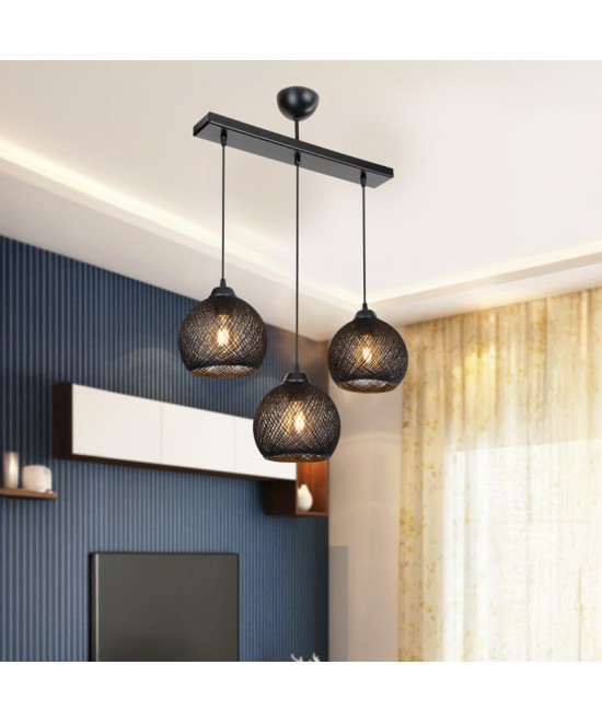 Φωτιστικό οροφής τρίφωτο PWL-0973 II pakoworld Ε27 μαύρο 50x18x85εκ Φωτιστικό οροφής τρίφωτο PWL-0973 II pakoworld Ε27 μαύρο 50x18x85εκ