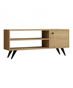 Έπιπλο τηλεόρασης Wison pakoworld σε oak απόχρωση 120x29x50εκ