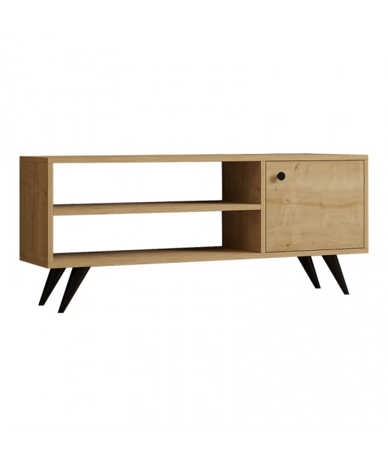 Έπιπλο τηλεόρασης Wison pakoworld σε oak απόχρωση 120x29x50εκ Έπιπλο τηλεόρασης Wison pakoworld σε oak απόχρωση 120x29x50εκ