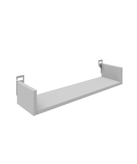 Ραφιέρα τοίχου Derva pakoworld σε λευκή απόχρωση 60x15x10cm