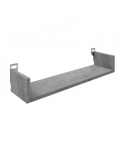 Ραφιέρα τοίχου Derva pakoworld σε cement γκρι απόχρωση 60x15x10cm