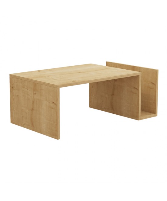 Τραπέζι σαλονιού Poko pakoworld σε oak απόχρωση 86.8x50x32,4εκ Τραπέζι σαλονιού Poko pakoworld σε oak απόχρωση 86.8x50x32,4εκ