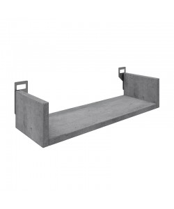 Ραφιέρα τοίχου Derva pakoworld σε cement γκρι απόχρωση 45x15x10cm