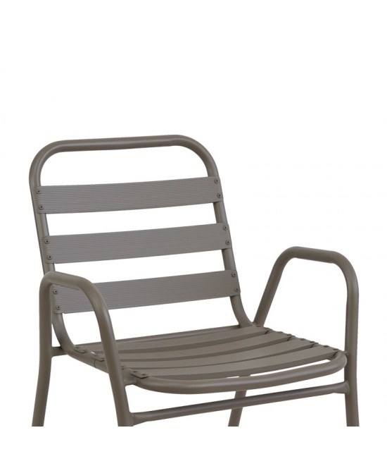 Τραπεζαρία Valor-Sussie pakoworld σετ 5τεμ μέταλλο σε σαμπανιζέ φυσική απόχρωση 110x60x70εκ