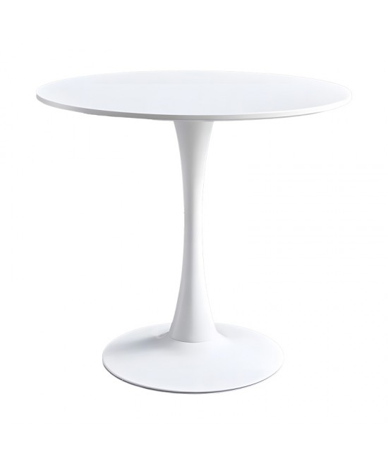 Τραπεζαρία Elijah-Aurora I pakoworld σετ 3τεμ pp σε λευκή απόχρωση με φυσικό πόδι Φ60x74εκ Τραπεζαρία Elijah-Aurora I pakoworld σετ 3τεμ pp σε λευκή απόχρωση με φυσικό πόδι Φ60x74εκ