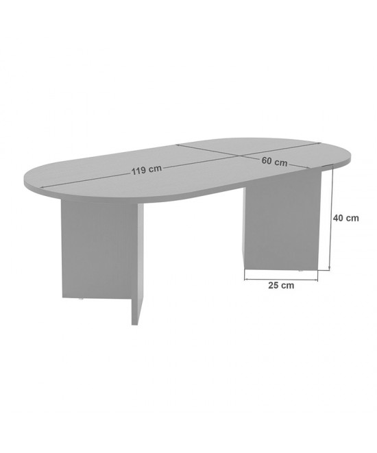 Τραπέζι σαλονιού Tabletod pakoworld σε λευκή απόχρωση 119x60x40εκ Τραπέζι σαλονιού Tabletod pakoworld σε λευκή απόχρωση 119x60x40εκ