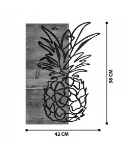 Διακοσμητικό τοίχου Pinable pakoworld ξύλο πεύκου σε φυσική απόχρωση με μαύρο μέταλλο 42x3x58εκ Διακοσμητικό τοίχου Pinable pakoworld ξύλο πεύκου σε φυσική απόχρωση με μαύρο μέταλλο 42x3x58εκ