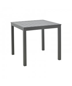 Τραπεζάκι παραλίας Kliton pakoworld αλουμίνιο σε ανθρακί απόχρωση 45x45x41εκ