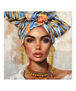 Πίνακας σε καμβά Turban Ι Inart 80x3x80εκ