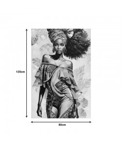 Πίνακας σε καμβά Georgina I Inart 80x3x120εκ