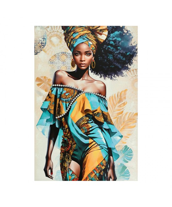 Πίνακας σε καμβά Georgina I Inart 80x3x120εκ