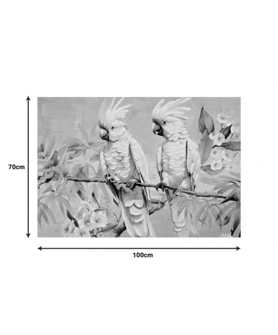 Πίνακας σε καμβά Parote Ι Inart 100x3x70εκ