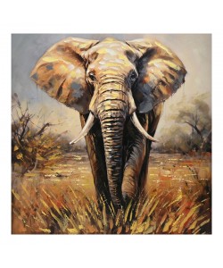 Πίνακας σε καμβά Elepho Inart 100x3x100εκ