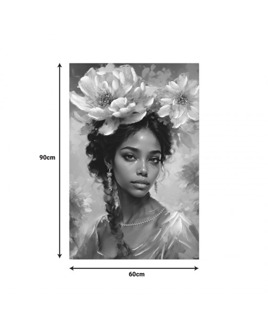 Πίνακας σε καμβά Lilibet Inart 60x2.5x90εκ