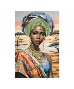 Πίνακας σε καμβά Zerbera Inart 80x3x120εκ