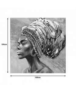 Πίνακας σε καμβά Africana I Inart 100x3x100εκ Πίνακας σε καμβά Africana I Inart 100x3x100εκ
