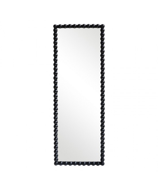 Καθρέπτης Ledalo pakoworld ξύλο σε μαύρη απόχρωση 45x4.5x130εκ