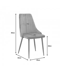 Καρέκλα Azori pakoworld μπεζ βελούδο με πόδι μετάλλου σε φυσική απόχρωση 49x55x85εκ Καρέκλα Azori pakoworld μπεζ βελούδο με πόδι μετάλλου σε φυσική απόχρωση 49x55x85εκ
